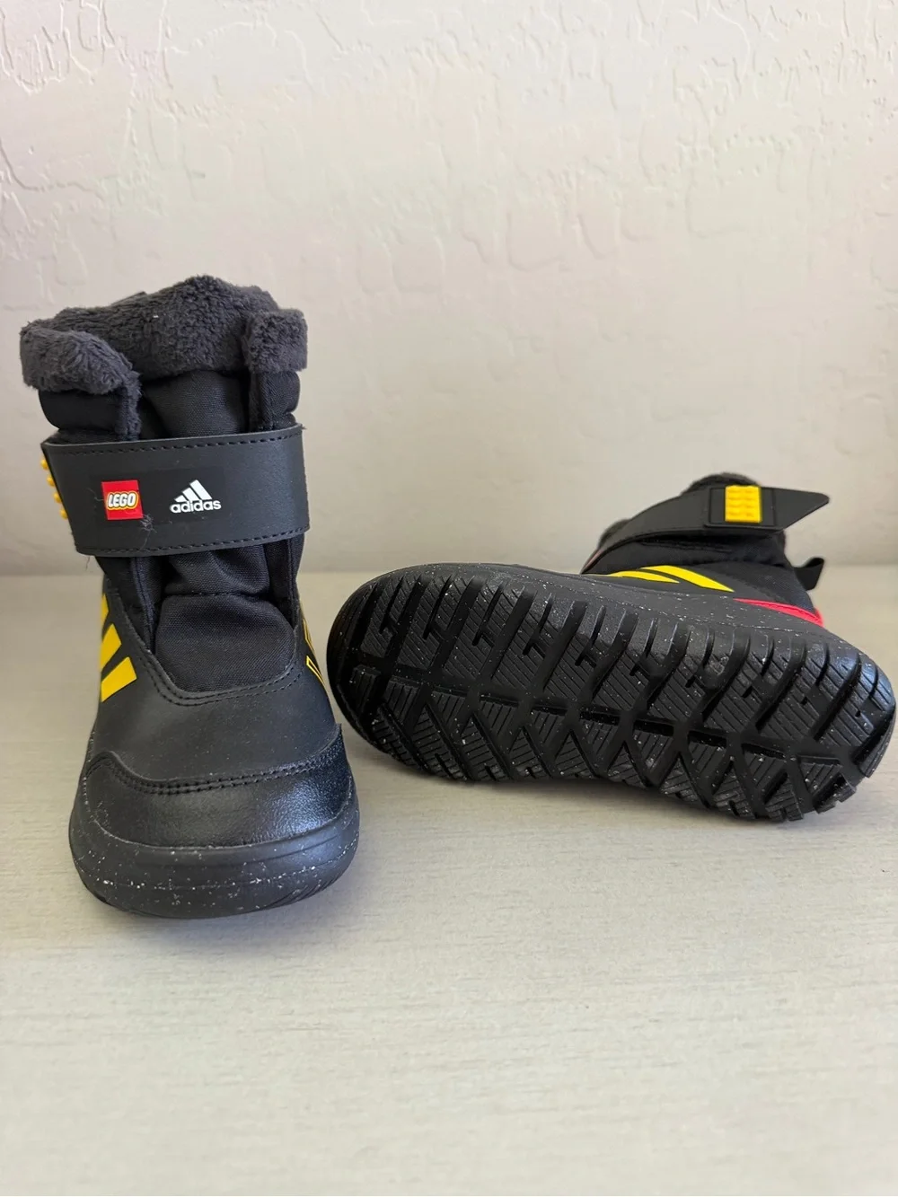 adidas Kids Black, Yellow & Red Rain & Snow Boots